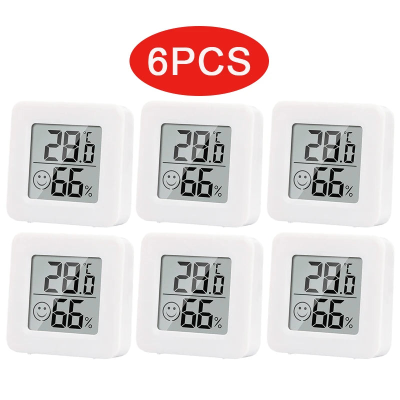 6-10pcs Digital Thermometer Hygrometer Indoor Mini Temperature LCD Electronic Monitor Hygrometer Outdoor Room Baby