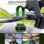 Motorcycle Phone Mount with Vibration Dampener - 30s Tool-Free Install & Quick Lock, Universal for Bike/MTB, Fit 4-7" Phones