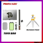 PHOTOOLEX 12W 2500-9900k RGB LED Camera Light   With Magnetic Fill 21 Kinds of Light Effects 36000 Full Color For Creative Vlog