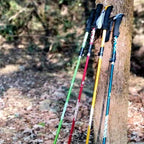 Super Light Telescopic Trekking Poles Portable Nordic Walking Sticks for Outdoor Camping Hiking Easy to Fold Alpenstock