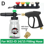 Pressure Washer Water Gun Kit for Car Cleaning Hose Connector For Karcher Nilfisk Parkside Bosch Quick Connector Nozzles