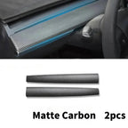 Car Dashboard Cover For Tesla Model 3 Y Door Dash Trim Panel Carbon Fibre ABS Interior Accessories Sticker 2021-2024 New