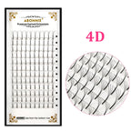 Abonnie 10 Cases Russian Volume Eyelash Extensions Eyelash Bouquets Volume Long Stem Soft Matte Black Premade Extension