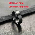 New R09 Smart Ring Men Women with Charging Case,Heart Rate Blood Oxygen,Skin Temperature Monitor,5ATM Waterproof For Android IOS