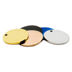 20pcs Stainless Steel Round Pet ID Tag Mirror Finish Collar Name Pendant 25-35mm