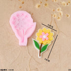3d Flowers Cherry Blossoms Silicone Molds Daisies Five-petal Flowers Fondant Candy Chocolate Mould Cake Decor Baking Accessories