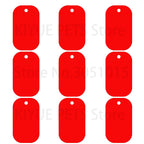 100Pcs Dog Tag Military Pet Id Tags Aluminum Name Pendant Blank Dog Tags Personalized Customized Dog Tag