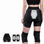 3D Protective Padded Shorts Butt Pad Shorts EVA Silicone Gear Guard With Knee Pads for Cycling Snowboarding Skating