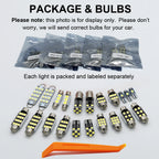 ZITWO 13pc LED Interior Light Bulb Kit for VW Golf 4 MK4 1999-2005, 4 colors