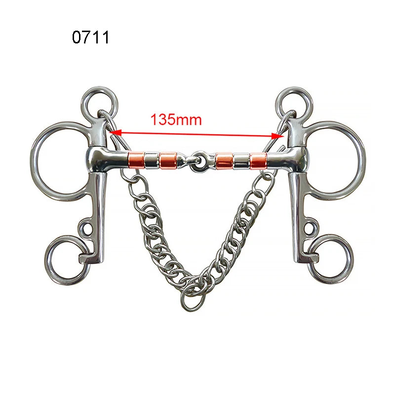 Professional Horse Bit Stainless Steel Chain Horse Snaffle Bit Equestrian Harness Equipment Product