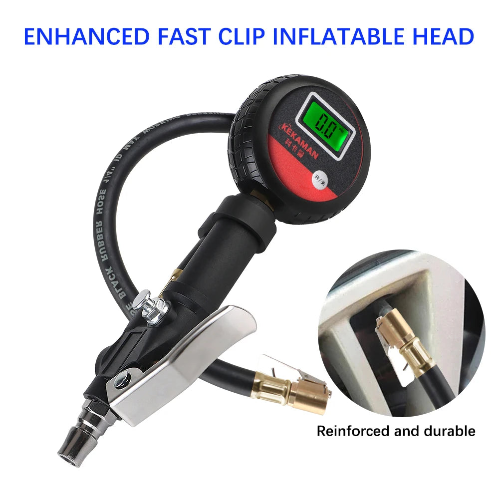 For Car Truck Vehicle Motorcycle Auto Tire Pressure Gauge LCD Digital Tyre Tester High Precision Monitor System Test Accessories