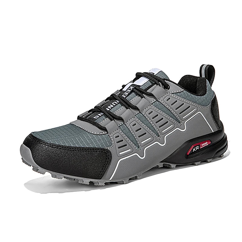 Hiking Shoes Men Waterproof Trainers Mountain Shoes Lace-up Anti-slip Climbing Trekking Running Hunting Tactical Sneakers