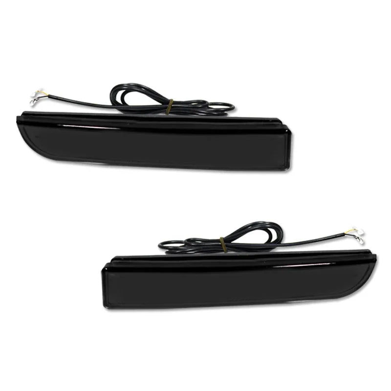 2pcs For Mitsubishi Lancer Evo X Outlander Red Rear Bumper Reflector Lights ,Tail/Brake Rear Fog Lamps and Turn Signal Light
