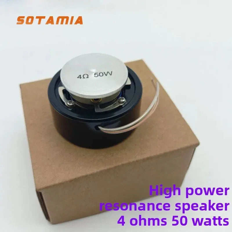 SOTAMIA 1PCS 2 Inch 4 Ohms 50W Vibrating Speaker Mini Audio Power Loudspeaker 50MM Resonance Speaker Hifi Music Bass