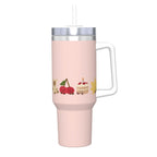 Stay Cozy or Cool: Versatile Thermal Tumbler + Straw