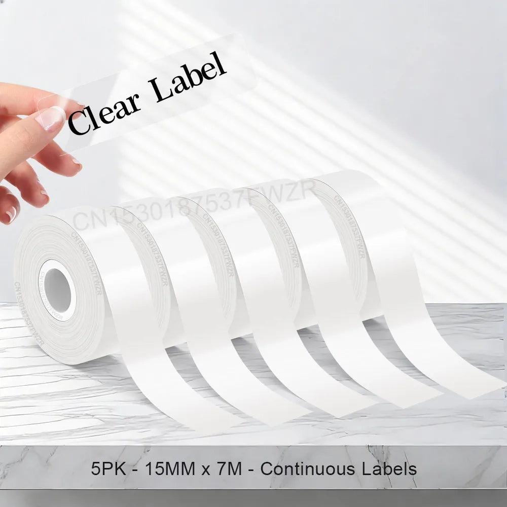 5PK Clear 15mmx7m