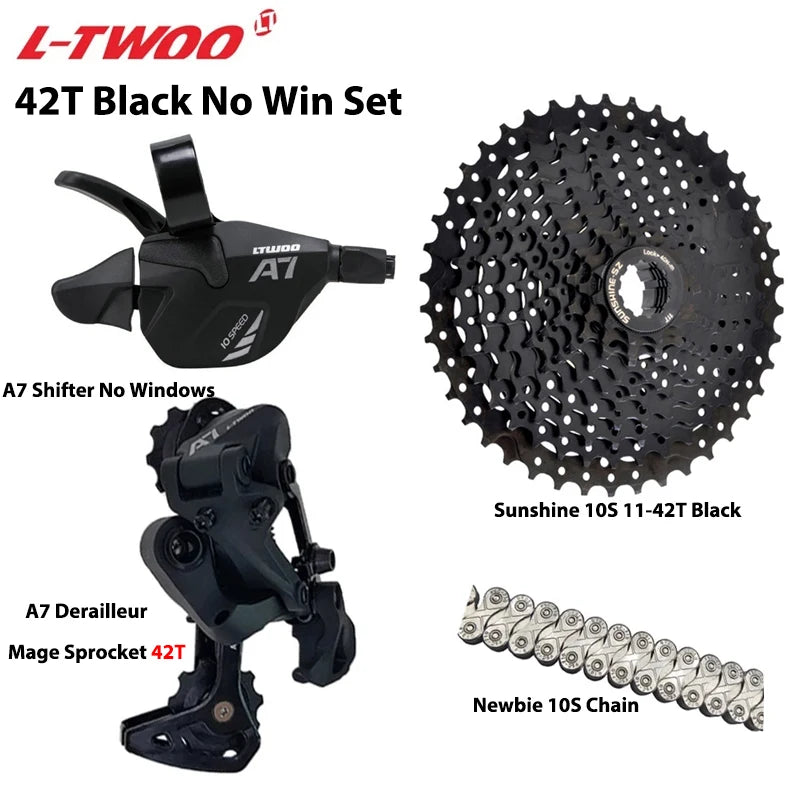 LTWOO A7 1X10S Groupset 10 Speed Shift Lever Derailleur SUNSHINE Cassette 36T 42T 46T 50T VXM Chain for MTB Mountain Bike Parts
