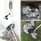 Flexible Chimney Cleaning Brush Extendable Flexible Dryer Vent Cleaner Soft Bristle Effective Air Duct Cleaning Tool