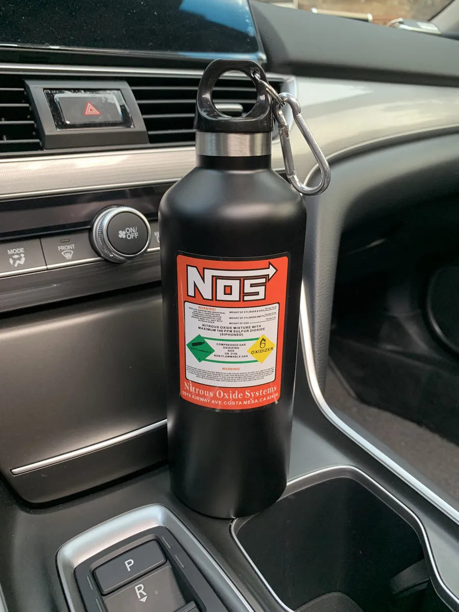 ISGTDRM Car Insulation Cup NOS Nitrogen Cylinder Vacuum Stainless Steel Kettle 500ML Highcapacity Travel Sports Bottle Water Cup