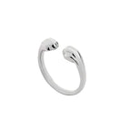 Cat Paw Print Ring Fantastic Cat Imprint Silver Color Simple Style Design Women's Rings Cute Women Party Gift Jewelry