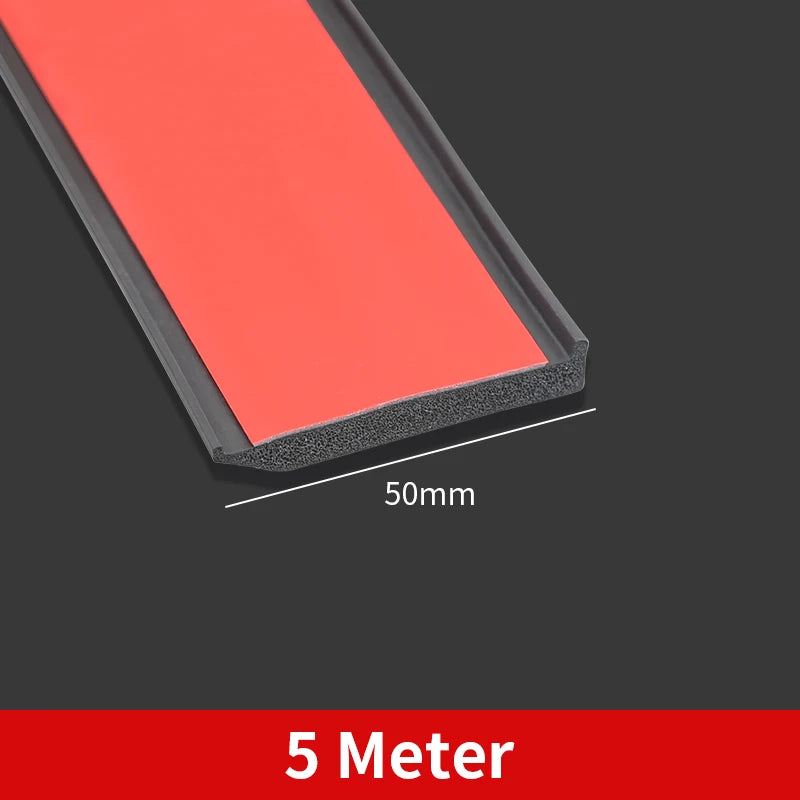 Universal Rubber Fender Flare Wheel Arch Trim Lip Strip, Scratch-Proof, 3-6m x 30-50mm