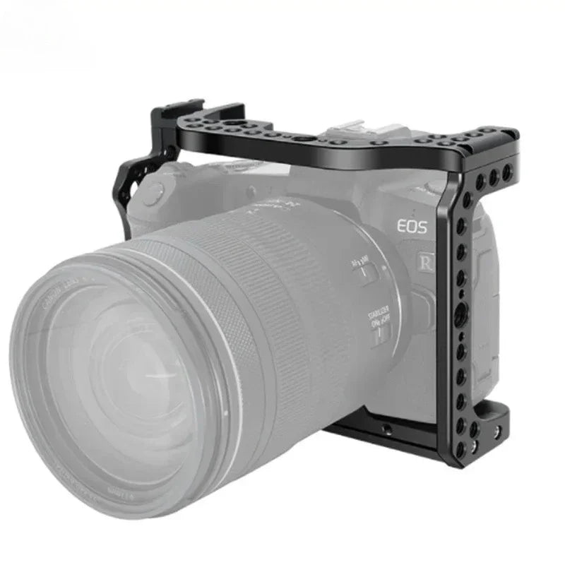 Camera Cage for Canon EOS R ILDC Camera Form-fit for Arca Swiss Baseplate ARRI Cold Shoe Mount Video Film Movie Rig Stabilizer