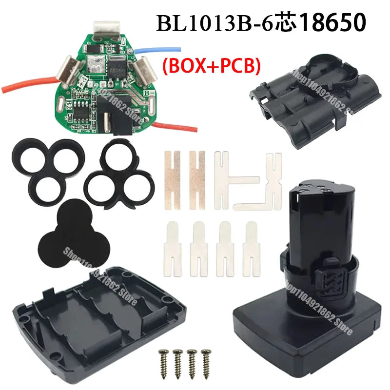 Type B 6*18650 Li-ion Battery Case PCB Circuit Board for Lomvum DeYun ZhiPu FuGe for KoMax DLS DEGUQMNT GCRAFT 10.8V 12V Battery