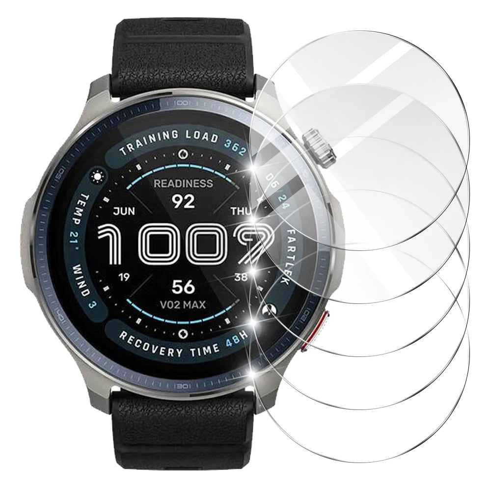 9H Tempered Glass for Amazfit Balance 2, Premium Screen Protector Durable HD Clear Anti-scratch Protection Film Accessories