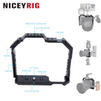 NICEYRIG Camera Cage for Canon EOS 6D/6D Mark II with NATO Rail, Cold Shoe, Arca-Swiss Plate
