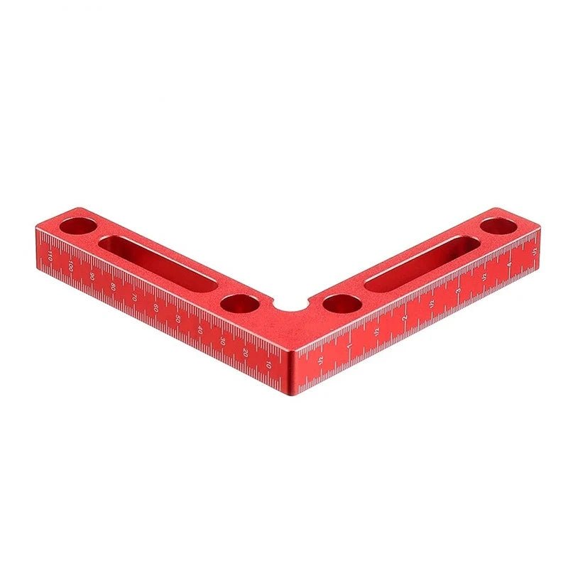 90 Degree Positioning Square Right Angle Clamp Aluminum L Block w/ Scale 120mm