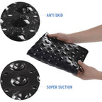 1pc PVC Non-Slip Bath Mat with Suction Cups & Drain Holes 15*27.6in/38*70cm- Fast Draining Shower Mat Bathtub Mat Bathroom Mat