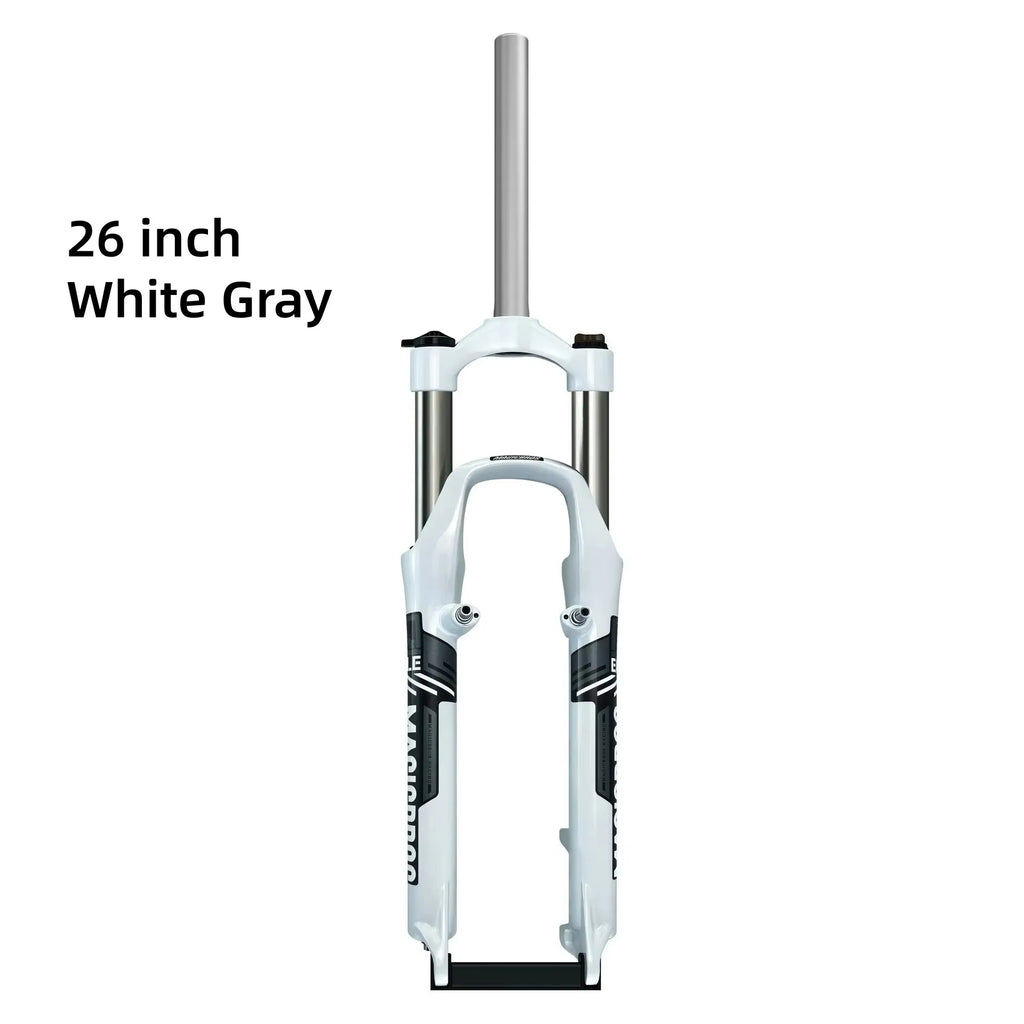 MAGICBROS 26-Inch Shock-Absorbing Front Fork for Mountain Bikes - Disc Brake & V-Brake Compatible Bicycle Front Suspension