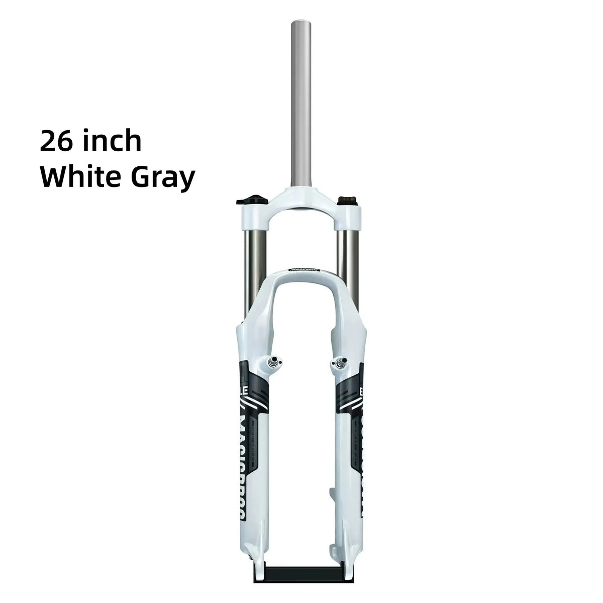 MAGICBROS 26-Inch Shock-Absorbing Front Fork for Mountain Bikes - Disc Brake & V-Brake Compatible Bicycle Front Suspension