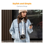 K&F CONCEPT Camera Neck Strap 100cm Nylon Round Neck Shoulder Camera Sling Strap For Canon Sony DSLR SLR Mirrorless Camera Rope