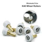 K40 CO2 Laser Engraver Carriage Wheel Roller Set Mini Rubber Rollers + Head Mount 12pcs