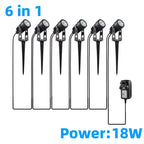 Led Garden Lights Outdoor Lawn Lamp Safety Low Voltage Street Lights IP65 Waterproof 2/4/6/12 in 1 Landscape Lighting Warm White
