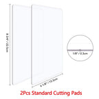 15.5x22.5cm Standard Cutting Pads Plastic Cutting Plates for Most Cutting Machines To Cut Intricate Dies Add Pressure Adapter
