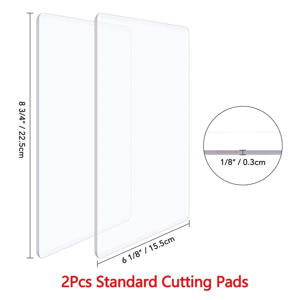 15.5x22.5cm Standard Cutting Pads Plastic Cutting Plates for Most Cutting Machines To Cut Intricate Dies Add Pressure Adapter
