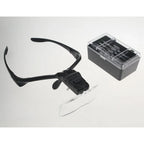 1.0/1.5/2.0/2.5/3.5X Magnifier Headband Magnifying Glasses Eye Repair Magnifier 2 LED Light Glasses Loupe Optical Lens