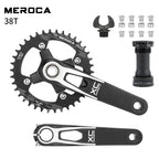 Hollowtech connecting rods 104 bcd 24mm MTB Integrated crankset 170mm mountain bike lightweight crank arm Monoplate cranks
