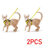 Easy Control Escape Proof Cat Harness and Leash - Soft Adjustable Vest Harnesses for Walking Cats MXQQY01