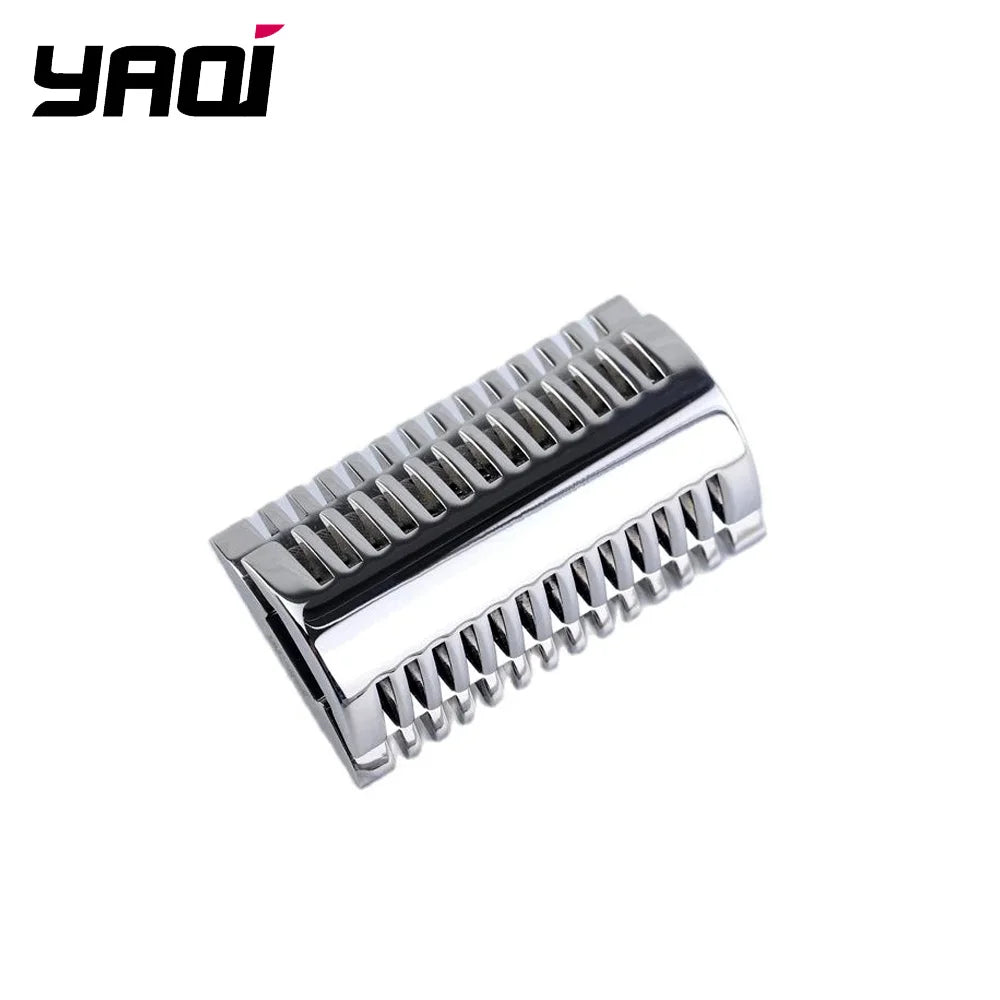 Yaqi Safety Razor Head, 316 Stainless Steel Polished Melon Design