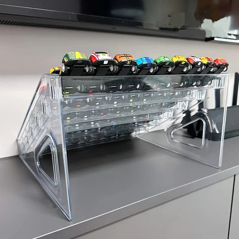 Acrylic Display Stand - Multi Layer Design for Toy Cars and Jewelry, Perfect for Organizing Collectibles and Jewelry Displays