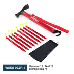 Widesea Aluminum Alloy Camping Nail Hammer Strong Durable Easy to Carry Multifunctional Hammer for Outdoor Tent Staking Backpack