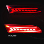 2pcs Rear Bumper Reflector LED Light for Toyota Avanza 2022-2024 Brake/Turn/Reverse