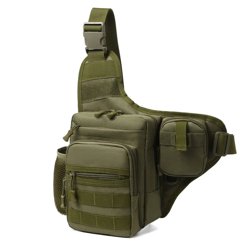 Camping Climbing Bag Chest Pouch For Men Cycling Hiking Travel Outdoor Sport Tactical Crossbody Molle Fishing Waist Fanny Pack