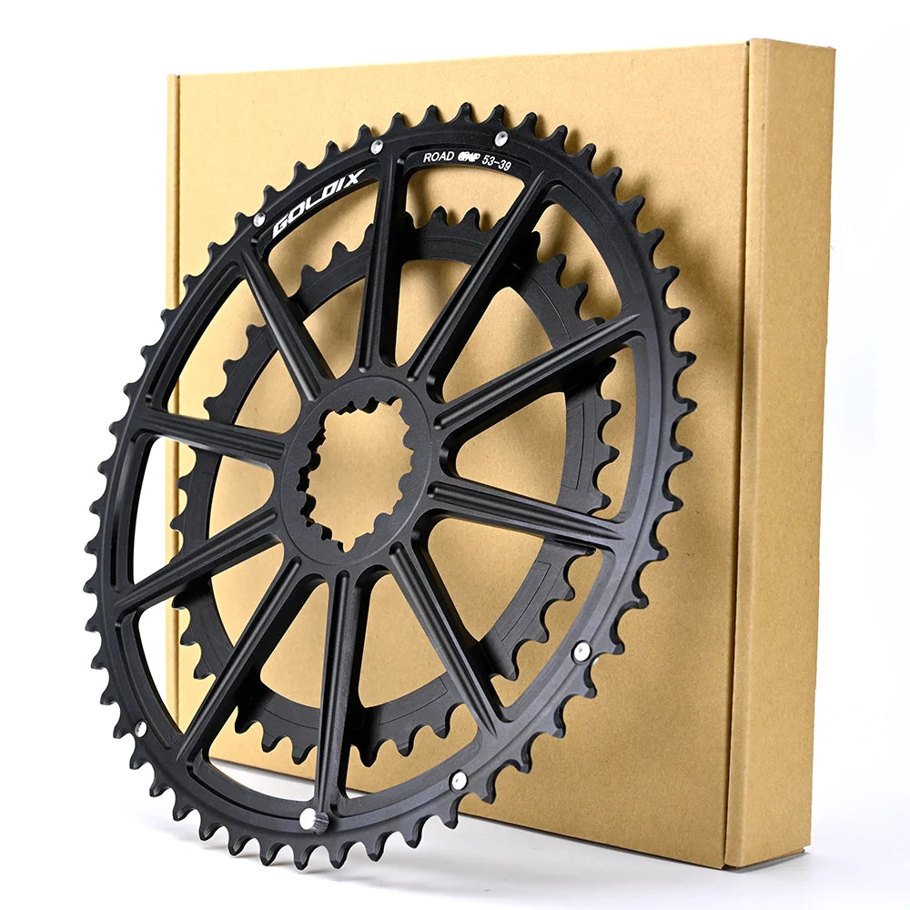 GOLDIX 53-39T 52-36T 50-34T 48-32T 46-30T specification road bicycle crankset chainring suitable for SHIMANO and SRAM 10 11S 12S