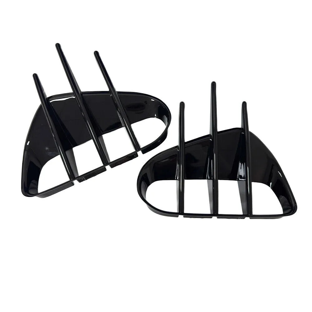 2pcs Bumper Canard Splitter Trim for Kia Stinger 2018-2023, Carbon Look or Gloss Black