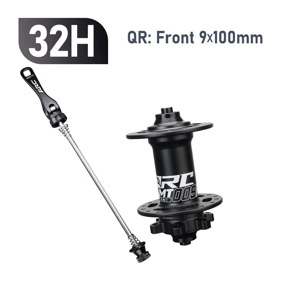 New ARC MT009 4 IN 1 Pro Front Rear Bicycle Hub Mountain MTB Bike Hub Sealed Bearing DT Ratchet 80T Bicycle Hubs 8-12Speed