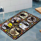 KiKi Jiji Cat Room Mats Nordic Style Home Doormat Bathroom-Toilet Mats Bedroom Hotel Decor Mat